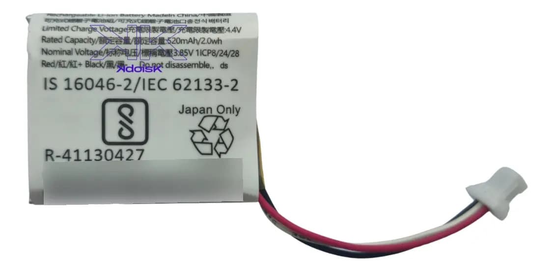 Bat-eria Lp702428 Para Fone De Ouvido Wf-1000xm4 Nova